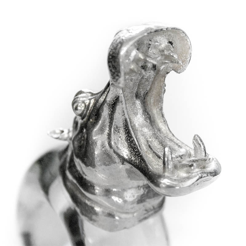 Glass napkin ring pewter-animal