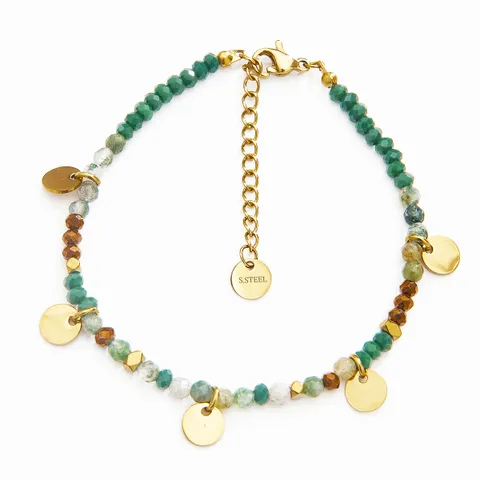 18ct gold plated beads and discs