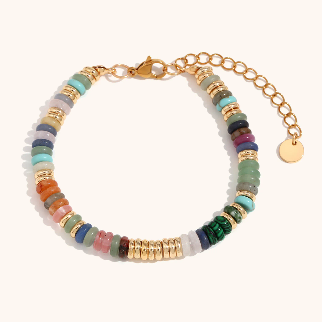 18ct gold plated Gemstone ethnic style