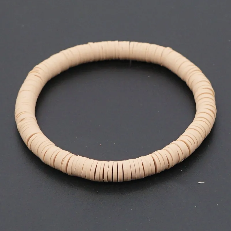 Stretch Funky coloured clay bracelet