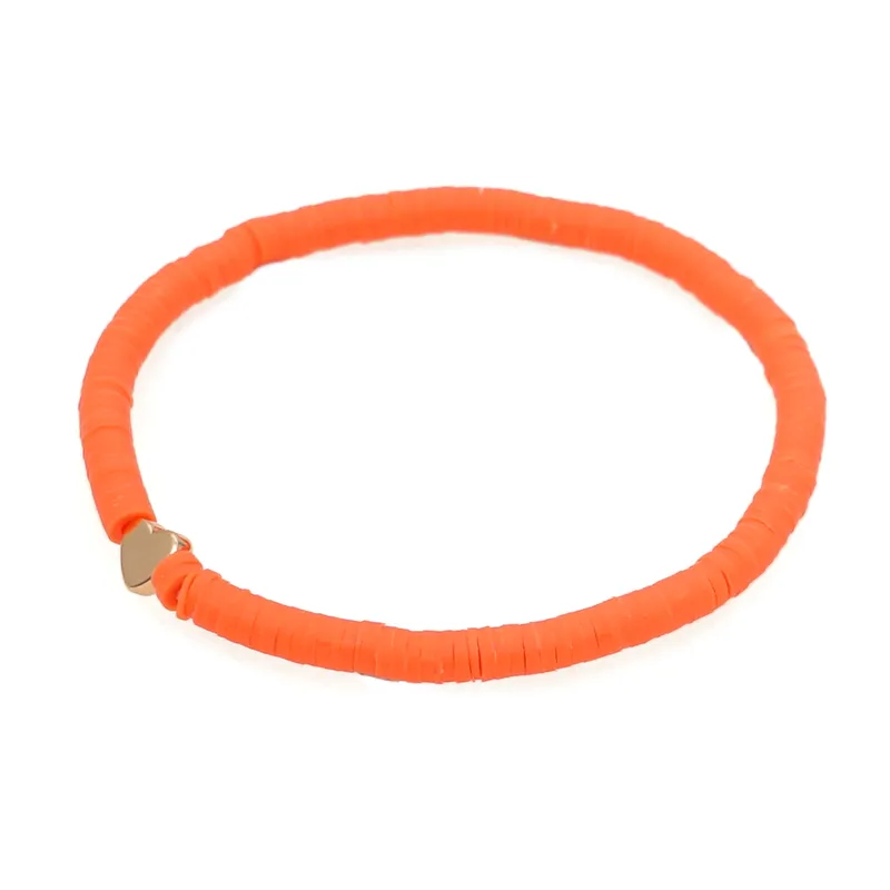 Stretch Funky coloured clay bracelet