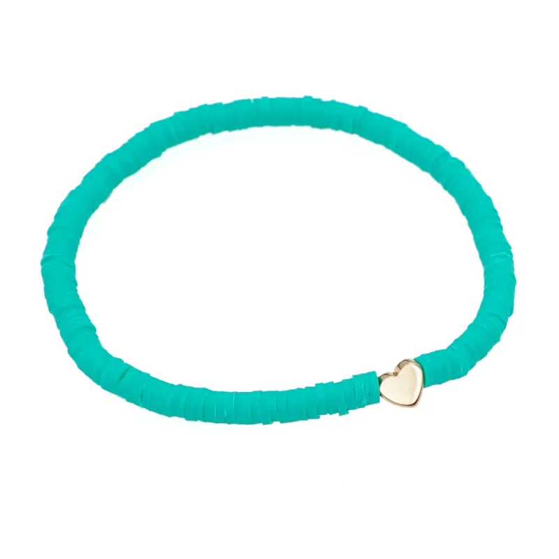Stretch Funky coloured clay bracelet