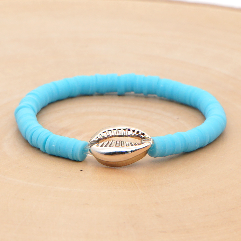 Stretch Funky coloured clay bracelet