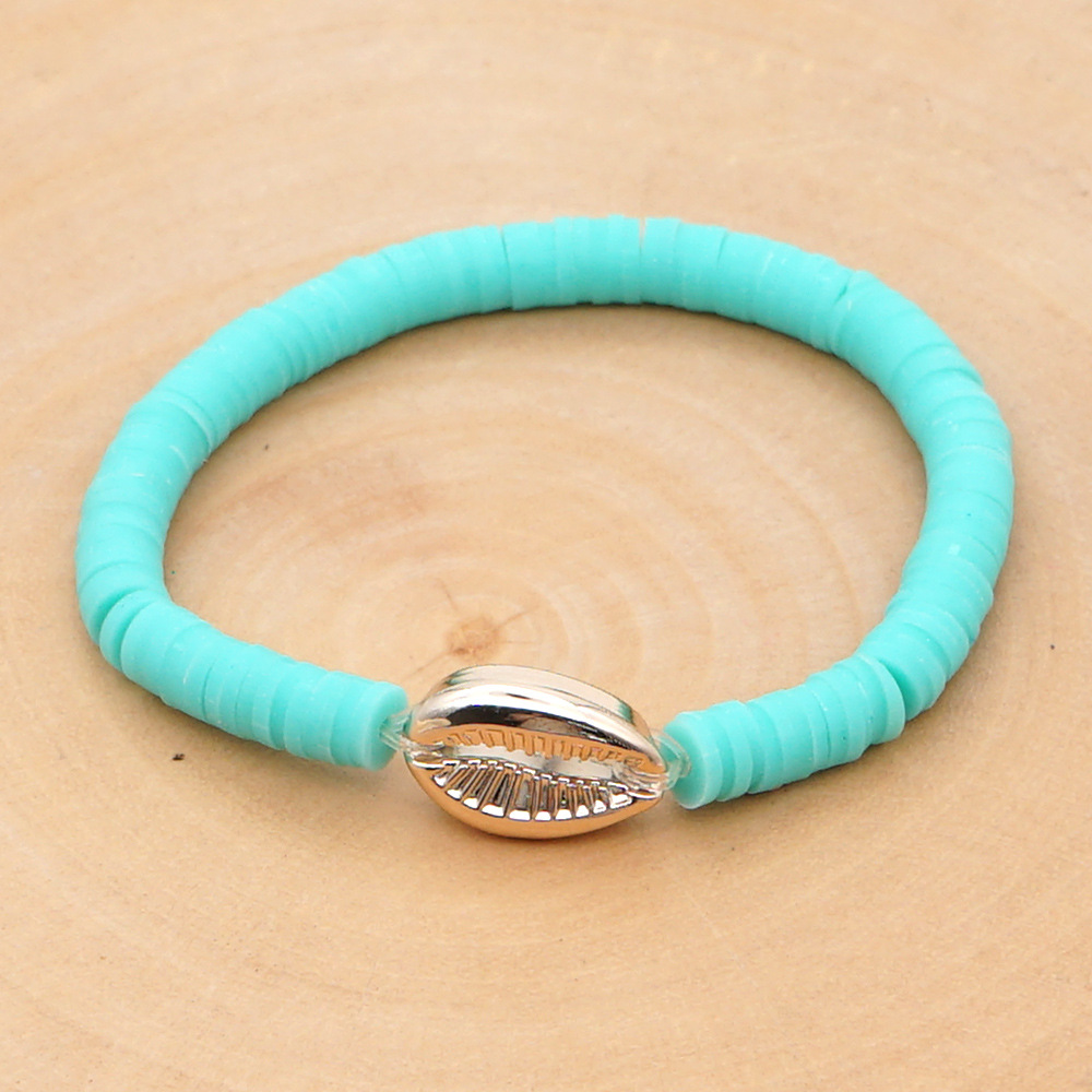 Stretch Funky coloured clay bracelet
