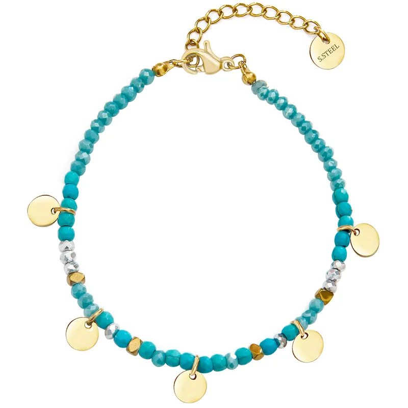 18ct gold plated beads and discs