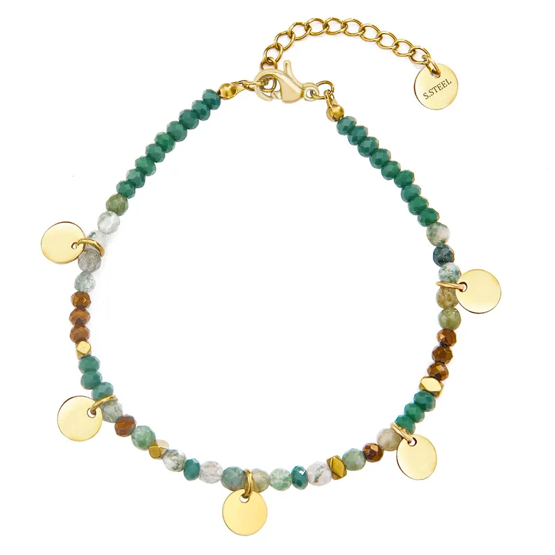 18ct gold plated beads and discs