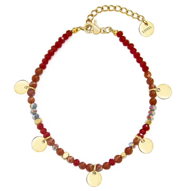 18ct gold plated beads and discs
