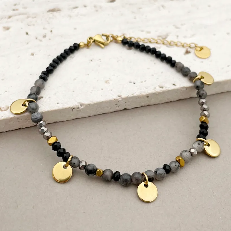 18ct gold plated beads and discs