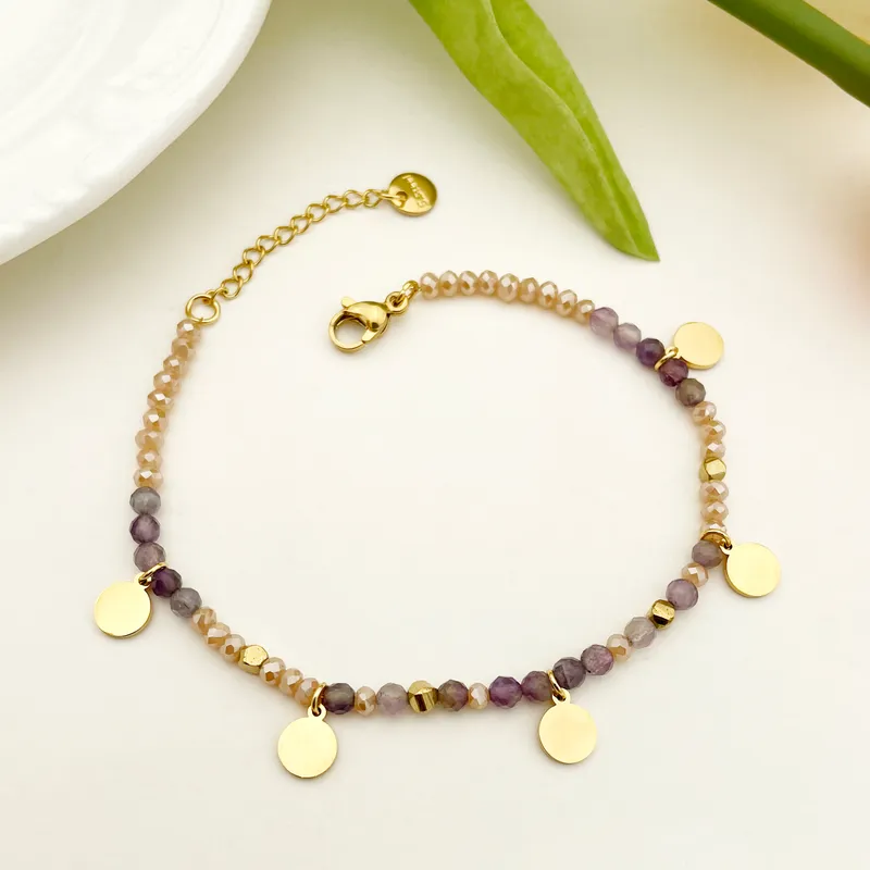 18ct gold plated beads and discs