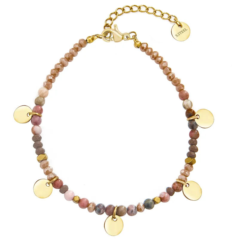 18ct gold plated beads and discs
