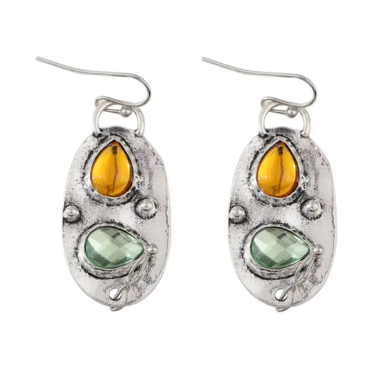 Retro Metal Drop Earrings