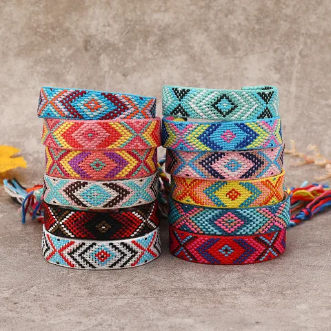 Woven friendship bracelets