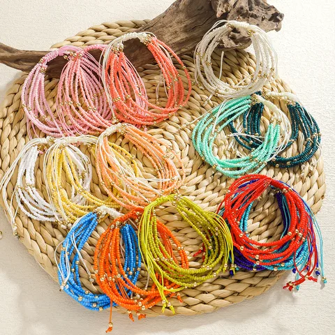 Bohemian seed bead bracelet
