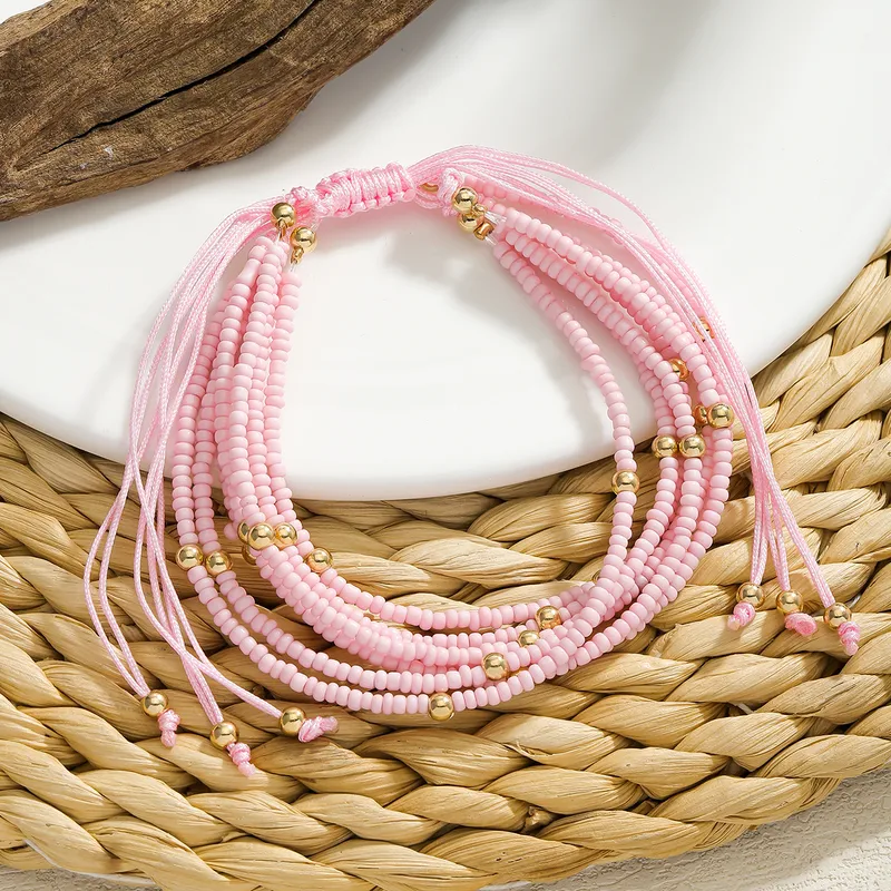 Bohemian seed bead bracelet