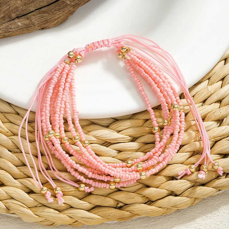 Bohemian seed bead bracelet
