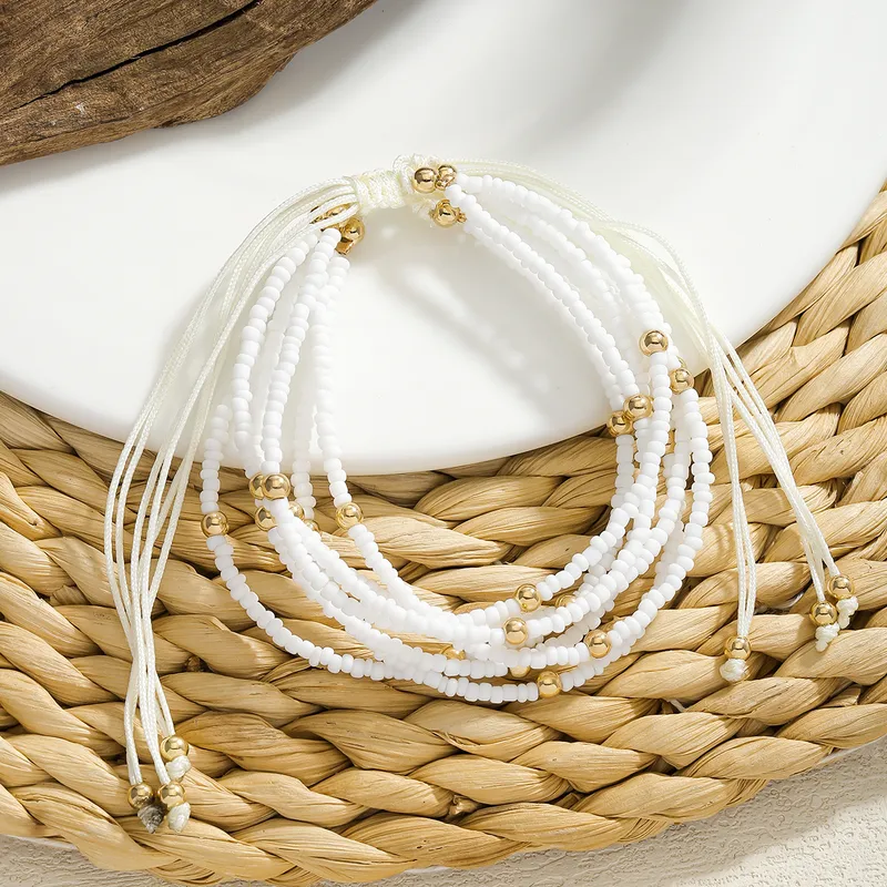 Bohemian seed bead bracelet