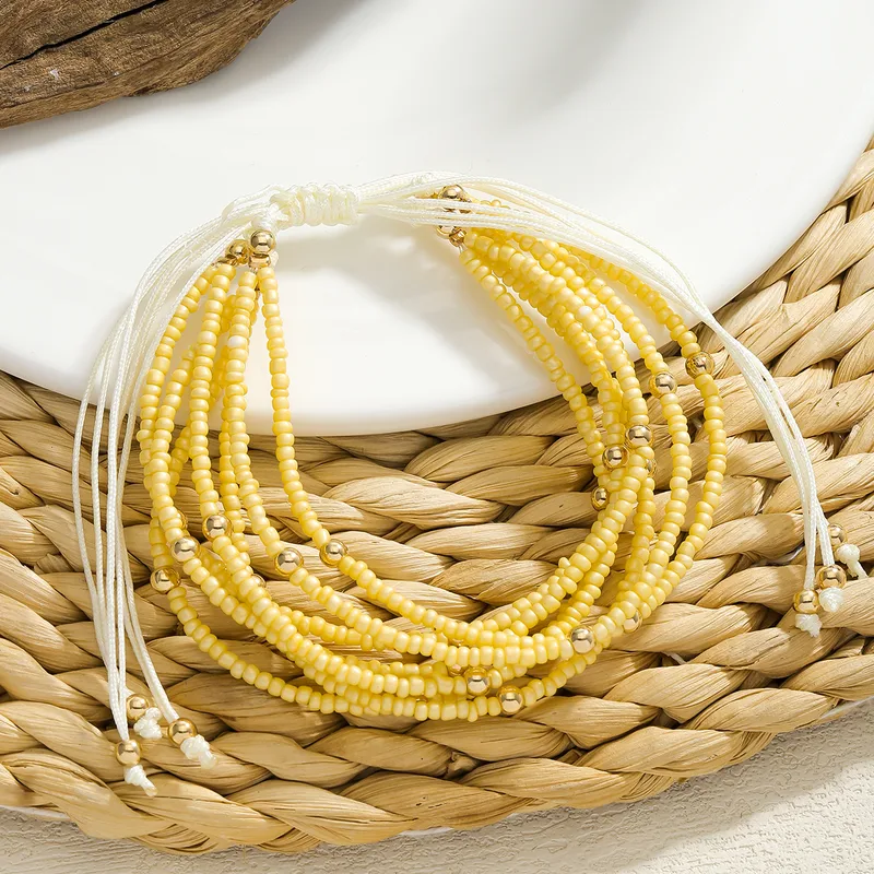 Bohemian seed bead bracelet