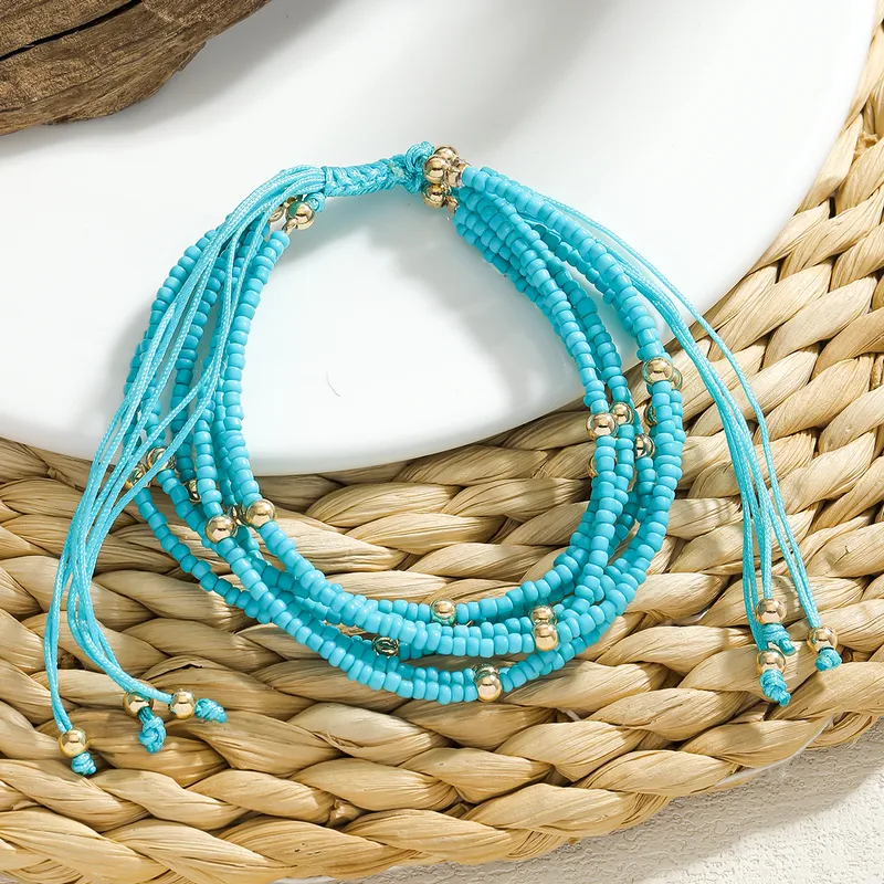 Bohemian seed bead bracelet