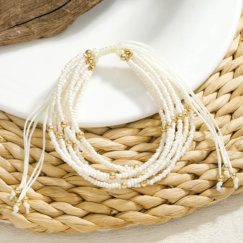 Bohemian seed bead bracelet
