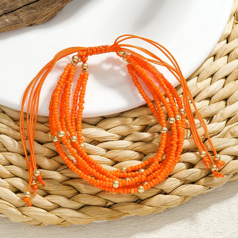 Bohemian seed bead bracelet