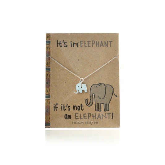 Flat ele cut ear necklace card