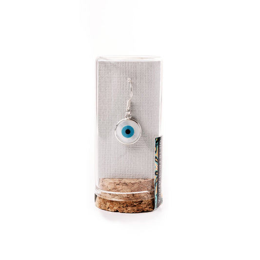 MOP Evil eye hook earrings
