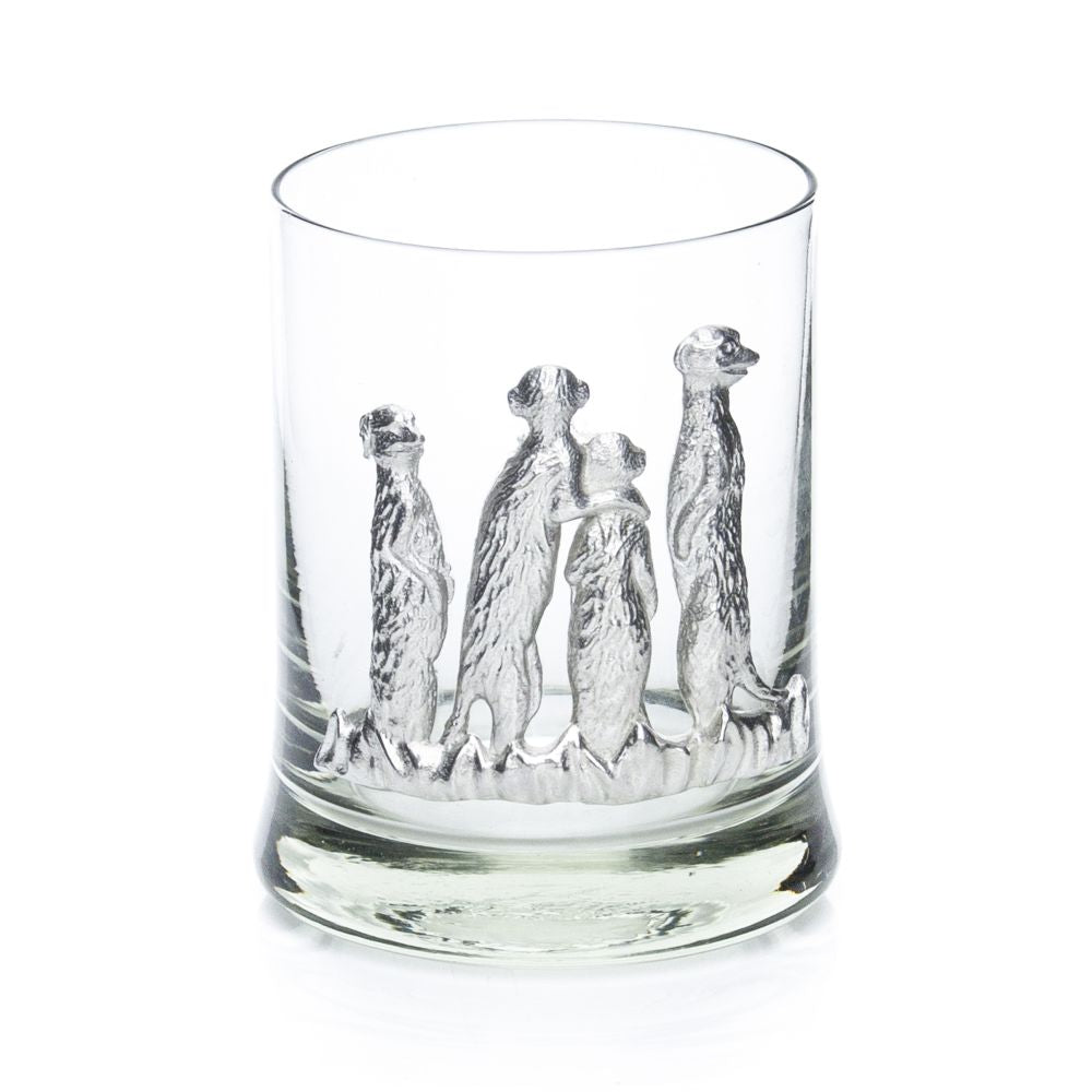 Glasses-Whiskey Pewter Animal motif