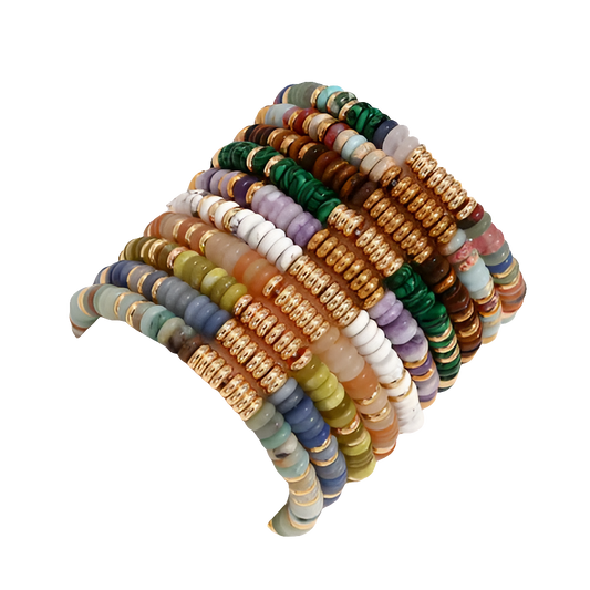 18ct gold plated Gemstone ethnic style