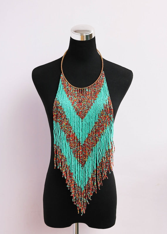 Fringe necklace