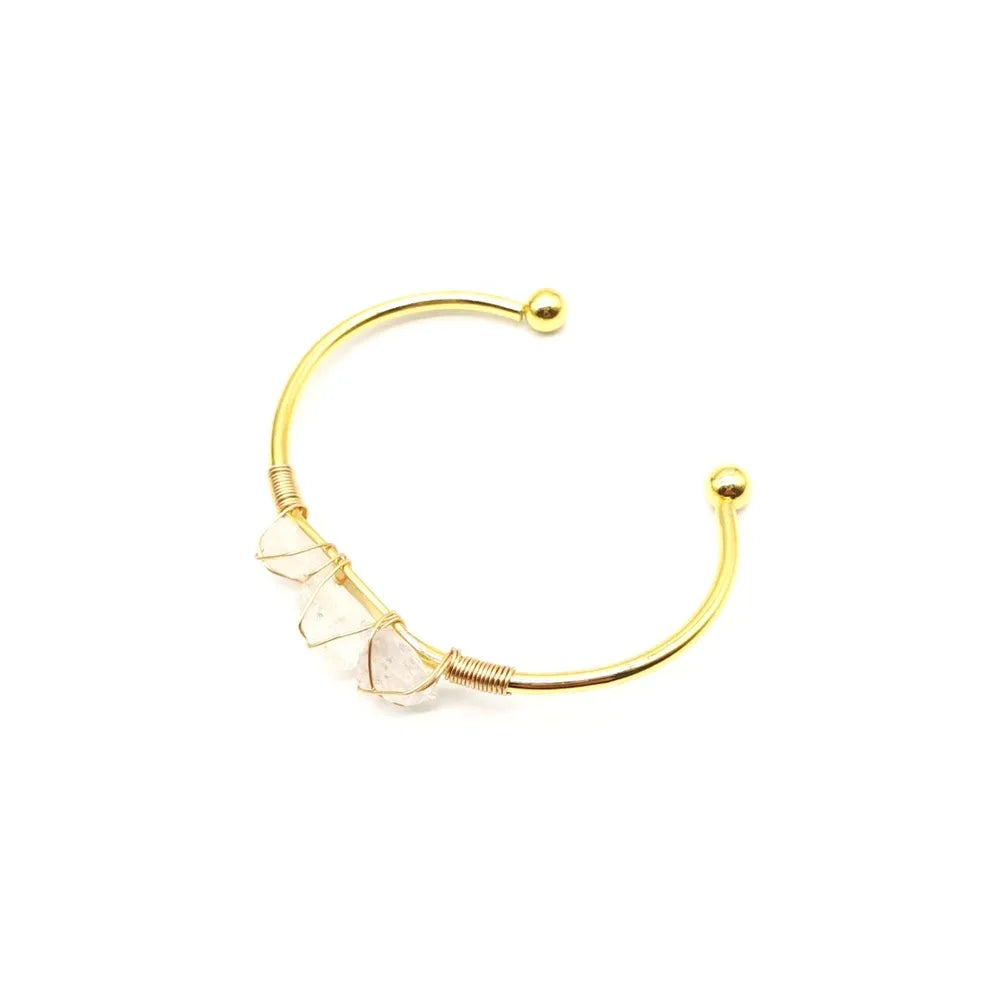 Raw Gemstone bangle