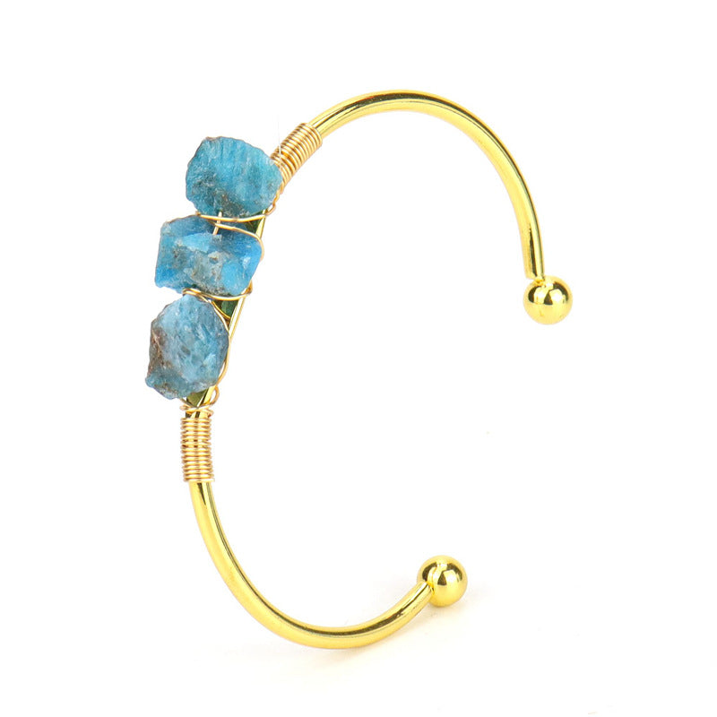 Raw Gemstone bangle