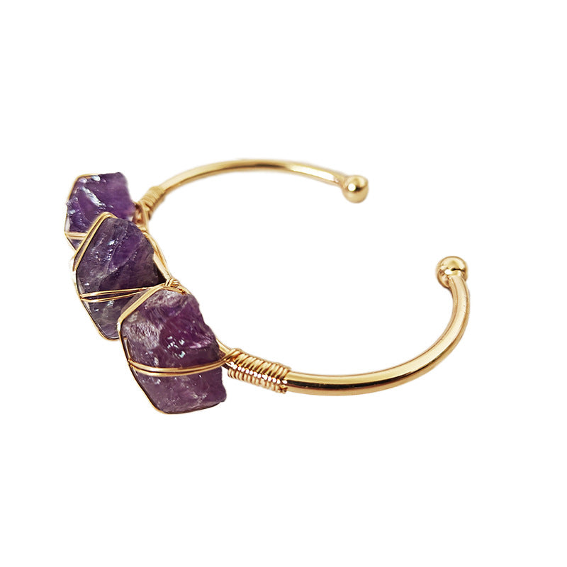 Raw Gemstone bangle