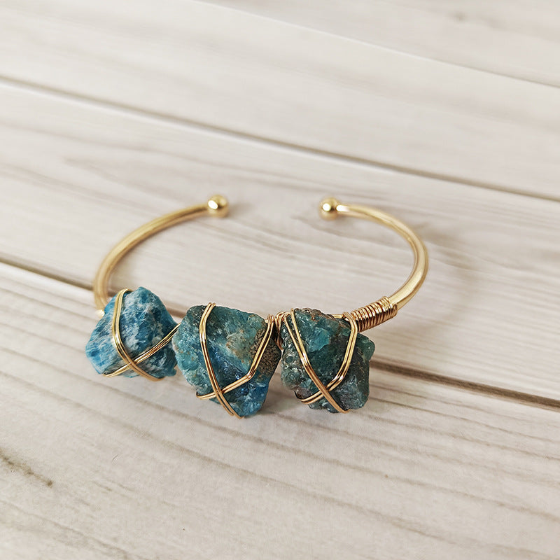 Raw Gemstone bangle