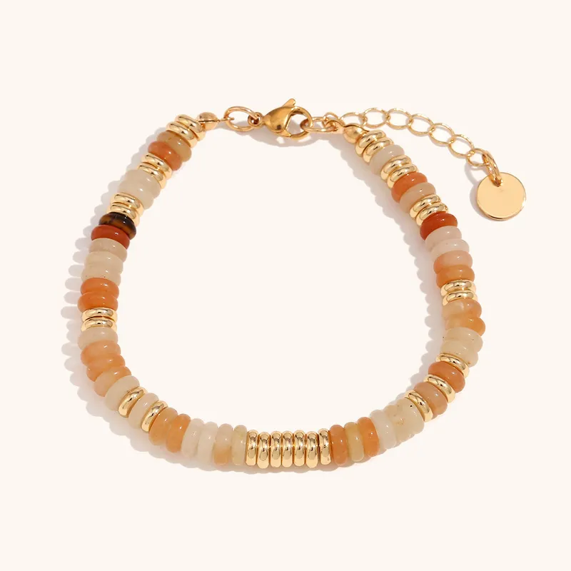 18ct gold plated Gemstone ethnic style