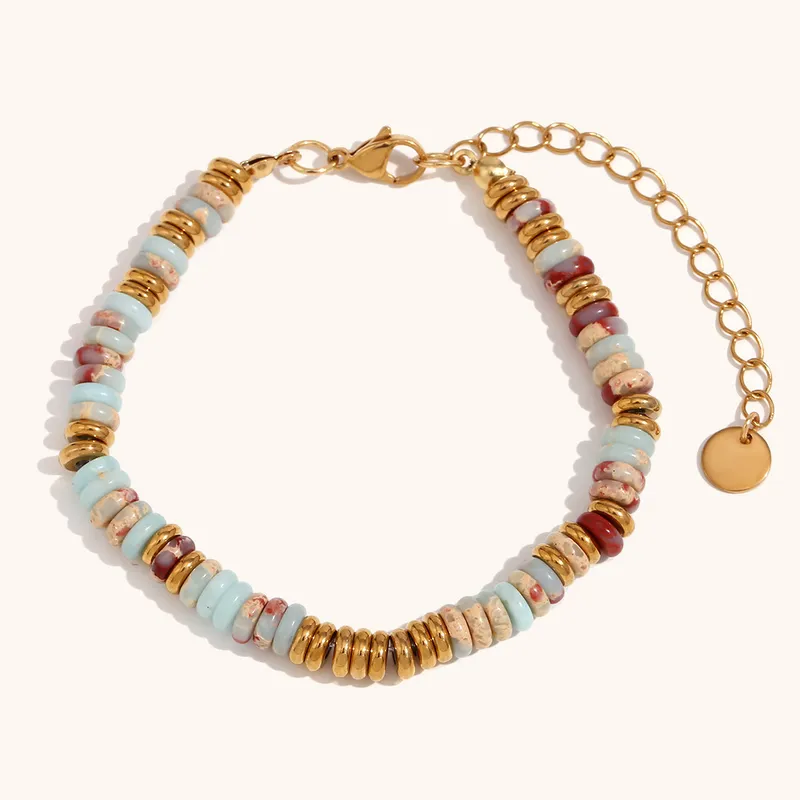 18ct gold plated Gemstone ethnic style