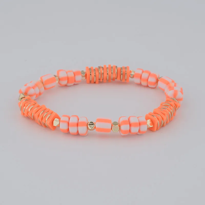 Boho clay bracelet