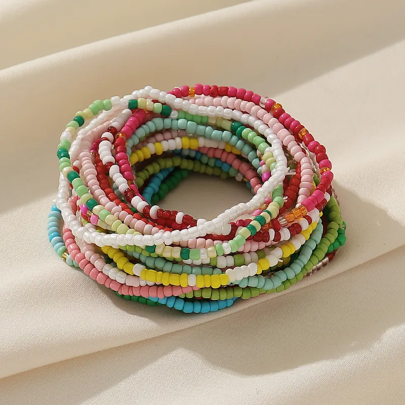 Multi stranded seeded bracelet