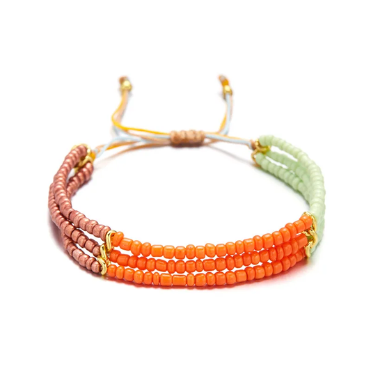 Bohemian seed bead bracelet