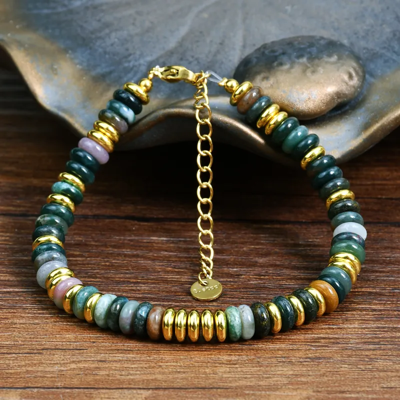 18ct gold plated Gemstone ethnic style