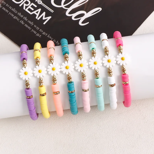 Daisy soft clay bracelet