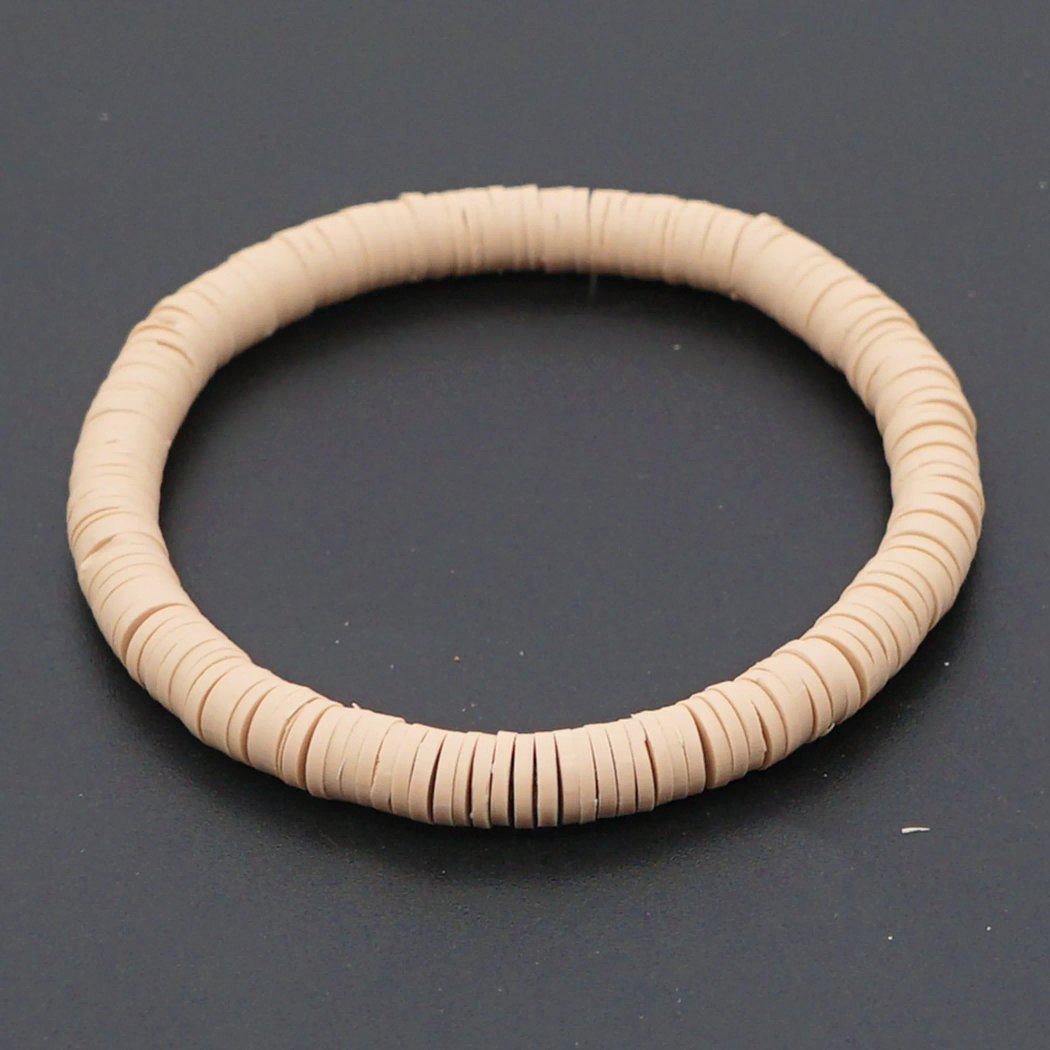 Stretch Funky coloured clay bracelet