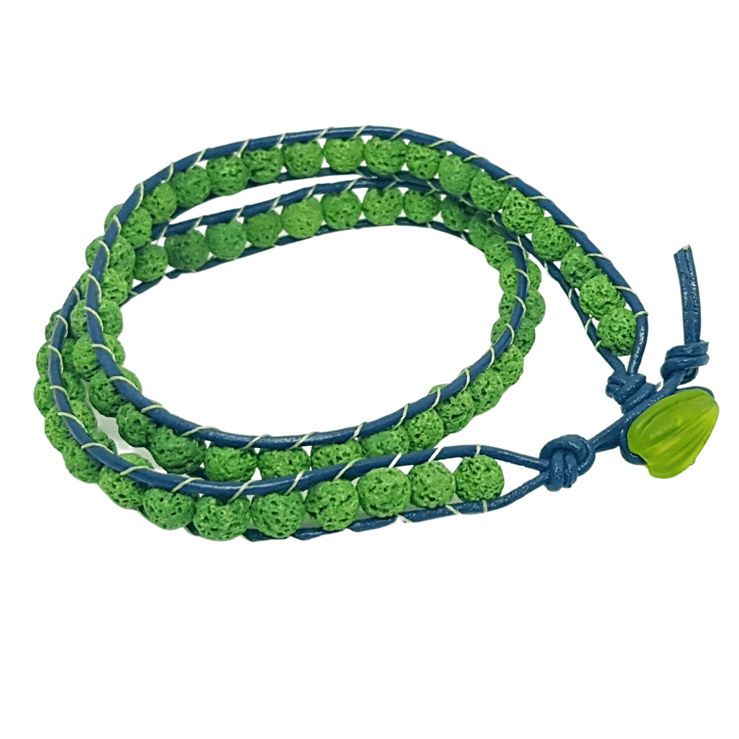 Jewellery-Bracelet leather and beads wrap