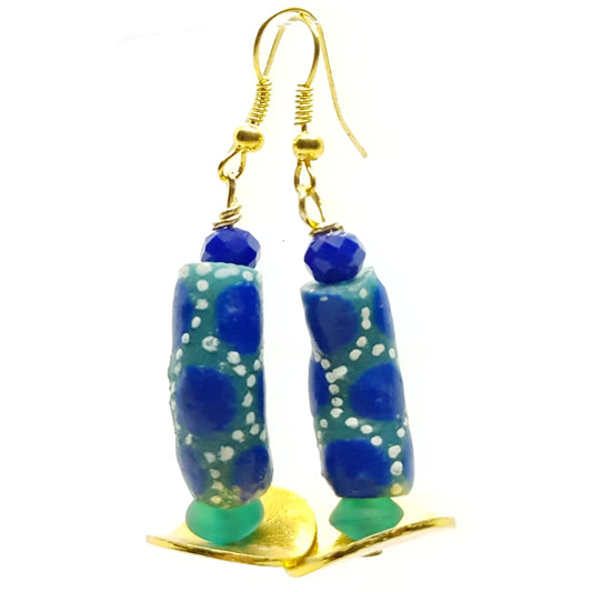 Earrings Krobo & Crystal