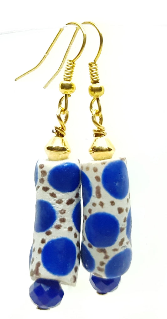 Earrings Krobo & Crystal