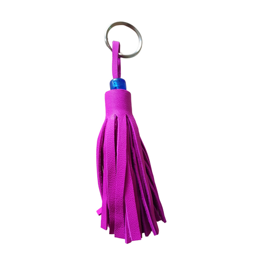 Keyring-Leather tassel