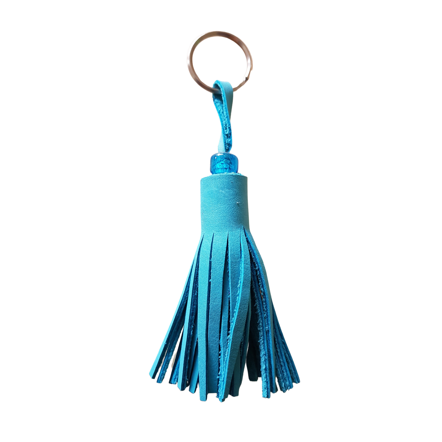 Keyring-Leather tassel