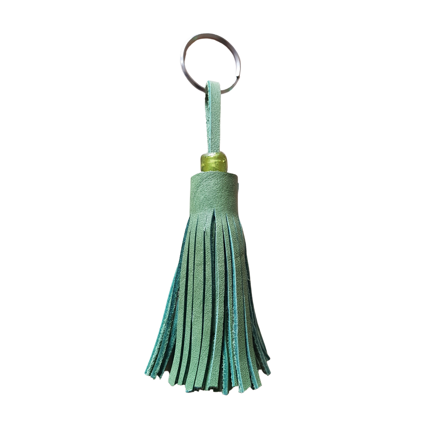 Keyring-Leather tassel