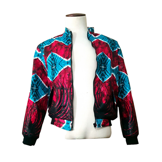 Chitenge bomber jacket