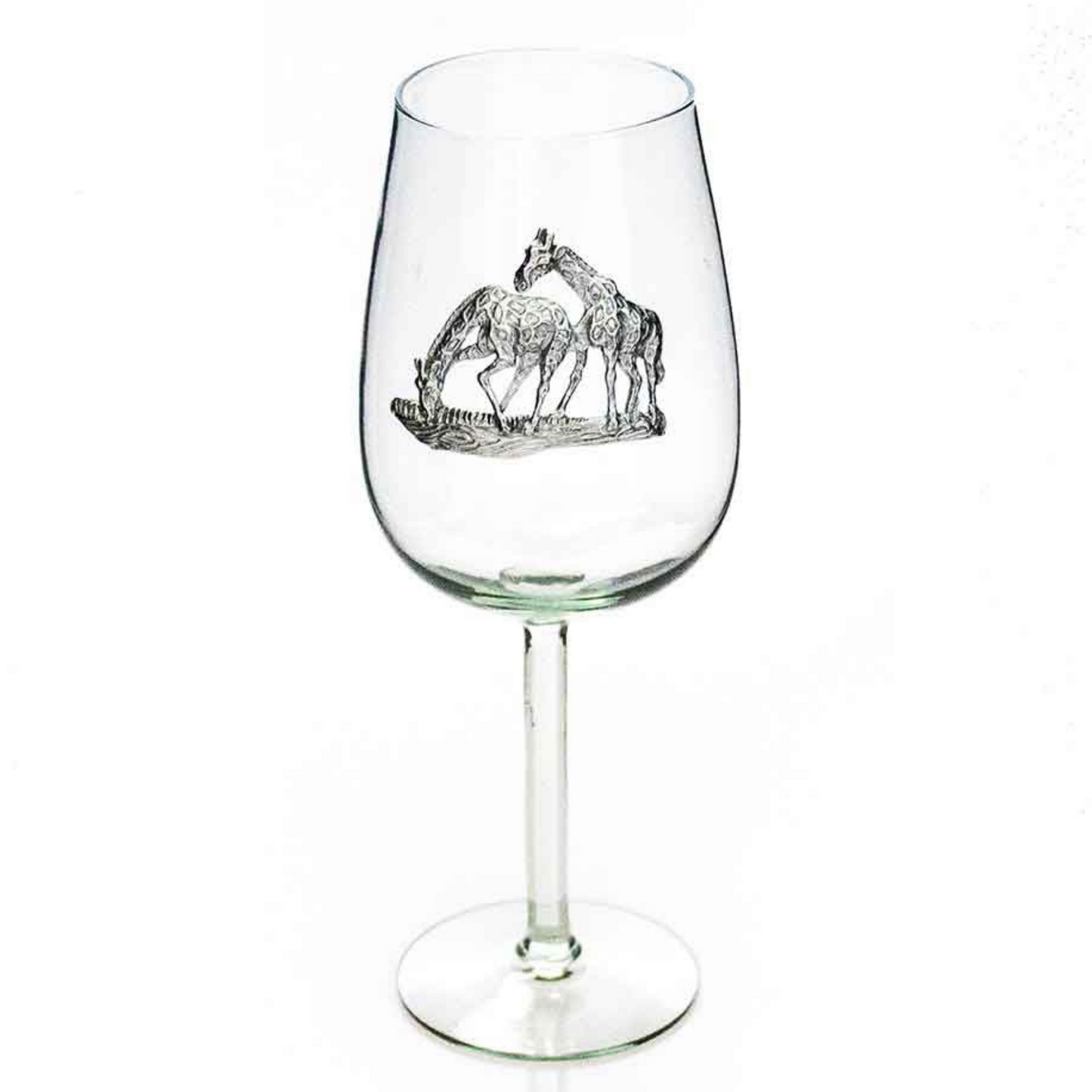 Glasses-Bordeaux pewter animal motif