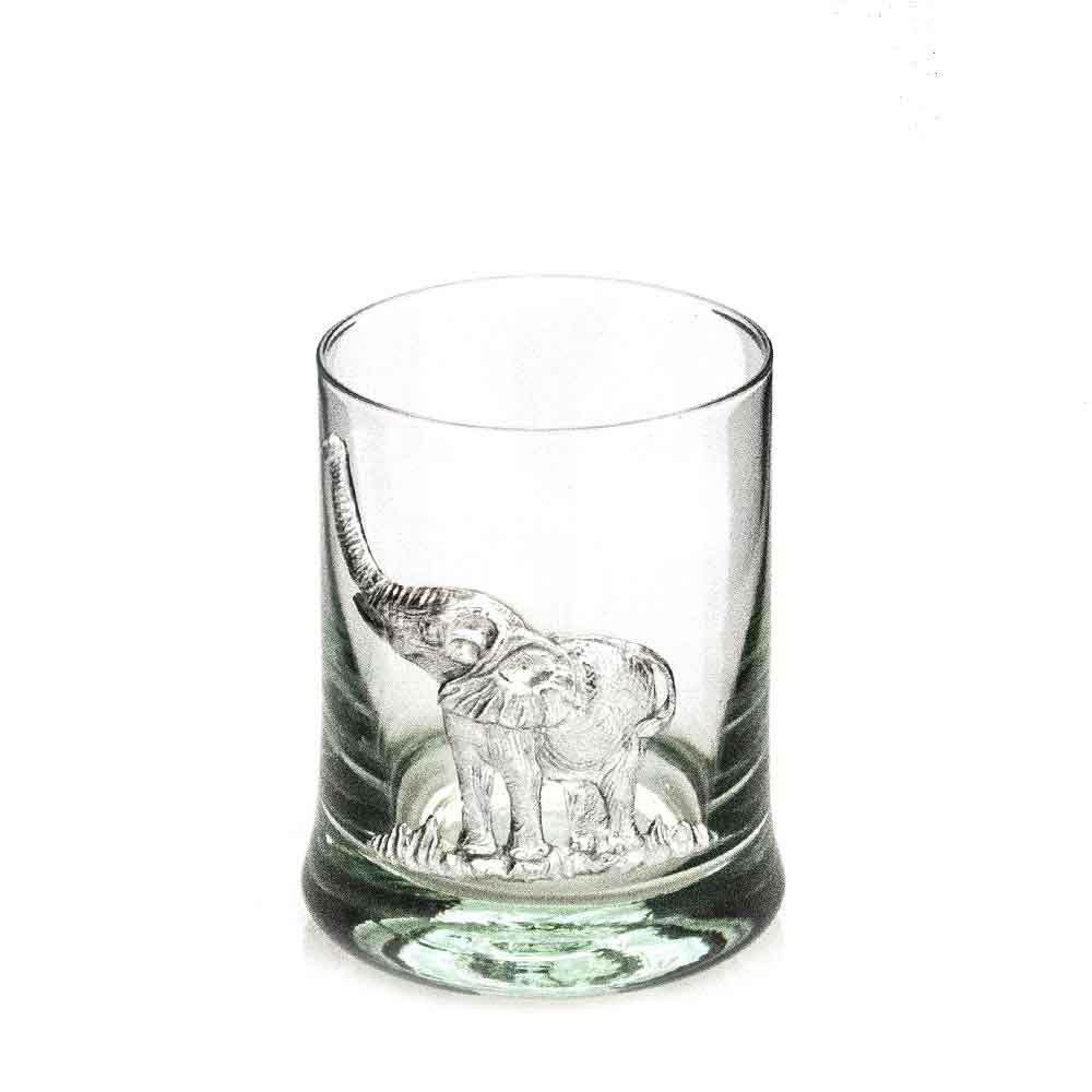 Glasses-Whiskey Pewter Animal motif